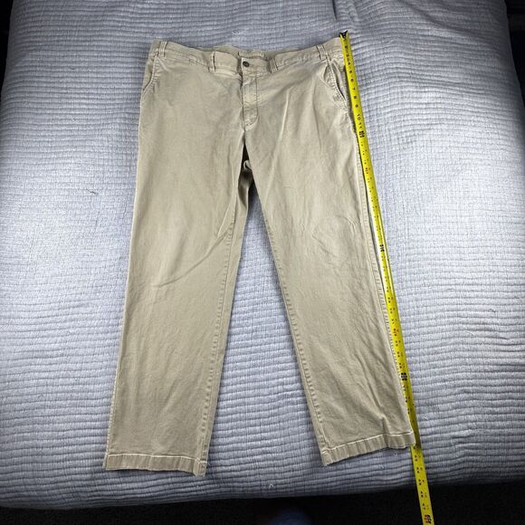 Duck Head Gold School Pant Men 42x32 Tan Chino Khaki Classic Fit Stretch - Picture 3 of 10